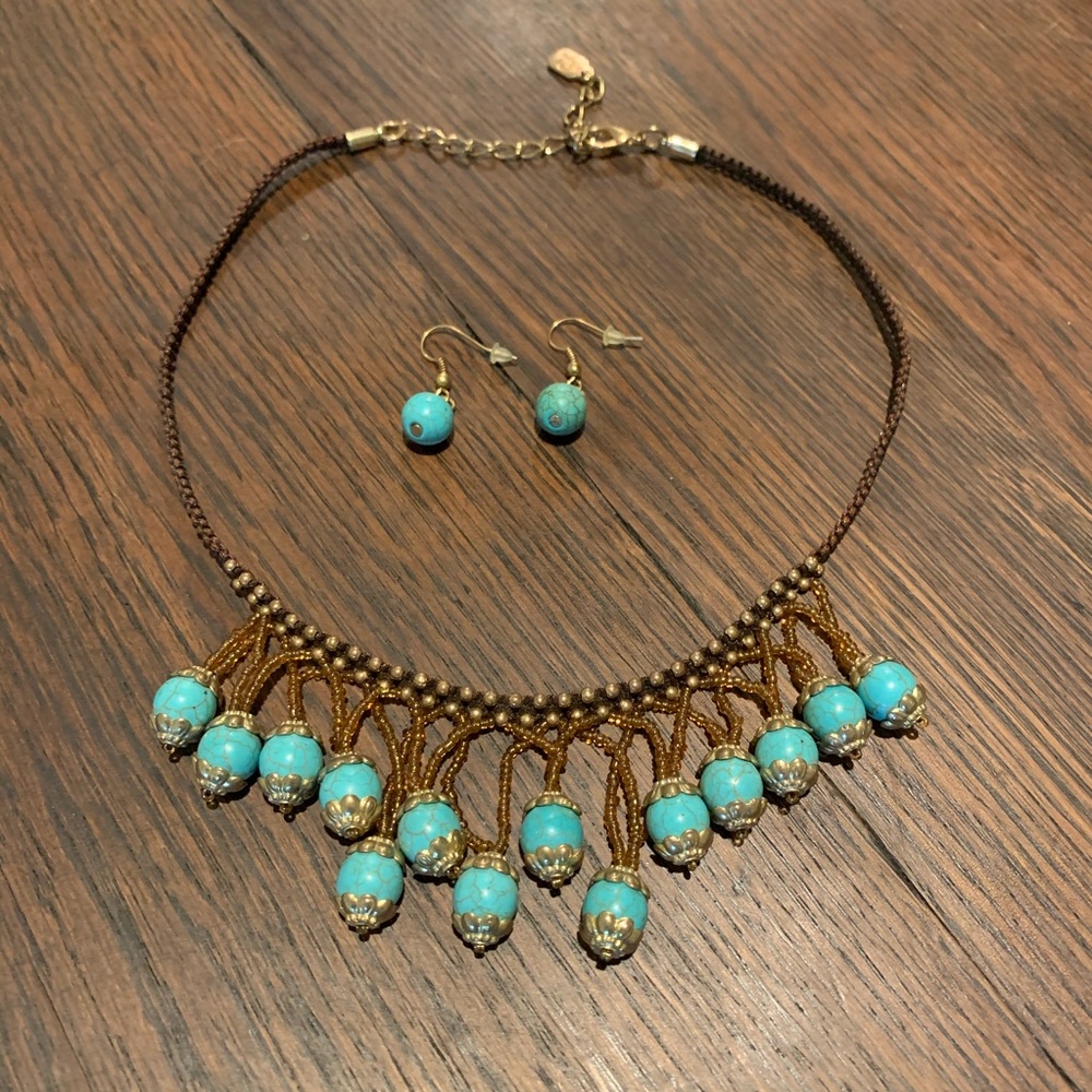 Matching Necklace and Earring Set